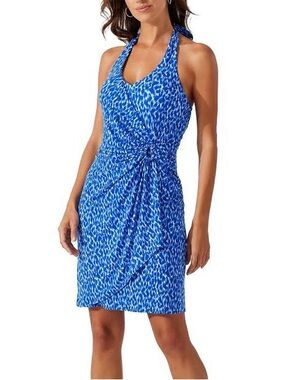 Tommy Bahama Clara Chic Cheetah Halter Dress
